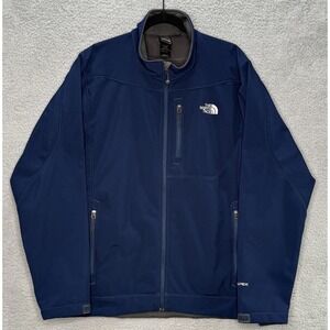 The North Face NF Apex Bionic 3 Windwall Softshell Jacket Men's XL Navy Blue